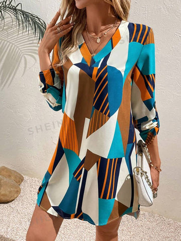WesternLove Vivid Geo Mini Dress