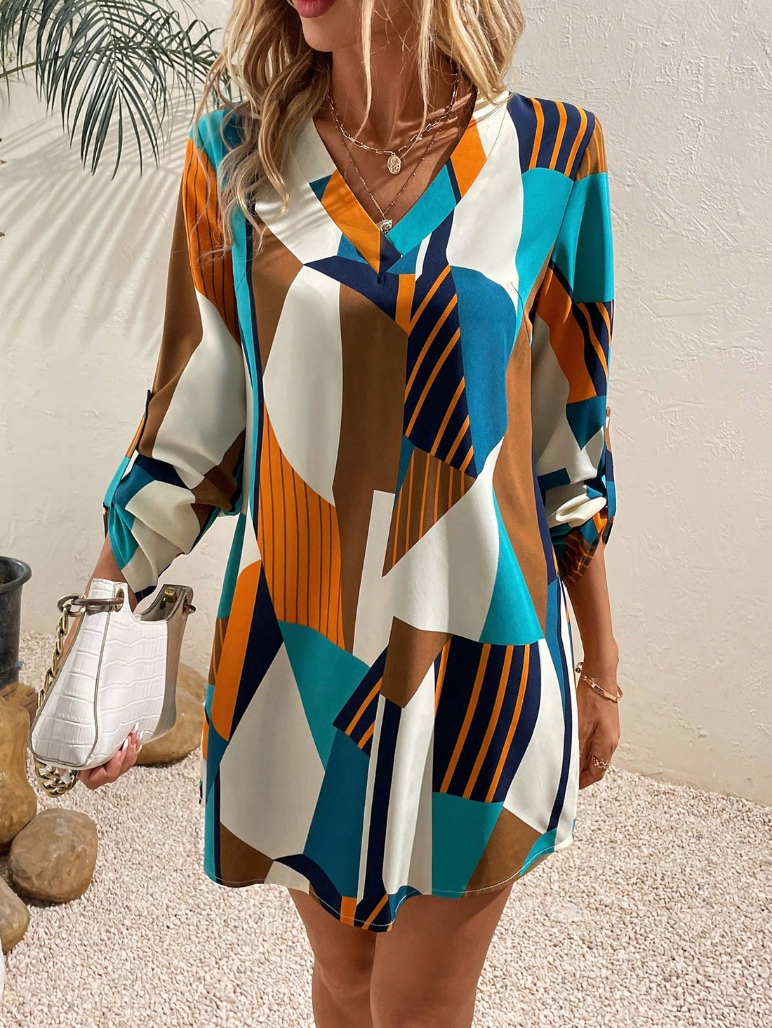 WesternLove Vivid Geo Mini Dress
