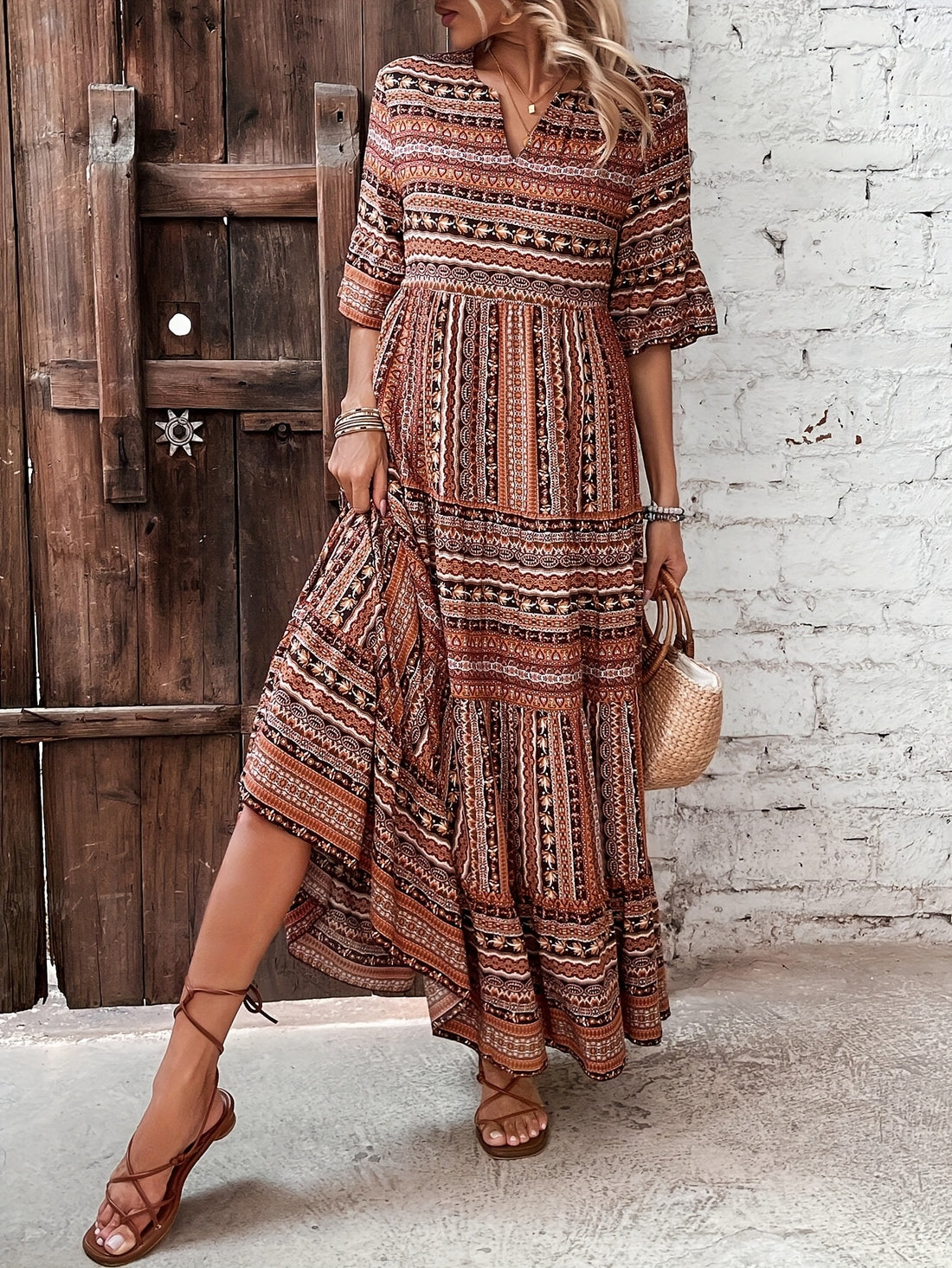WesternLove Painted Motion Shift Dress