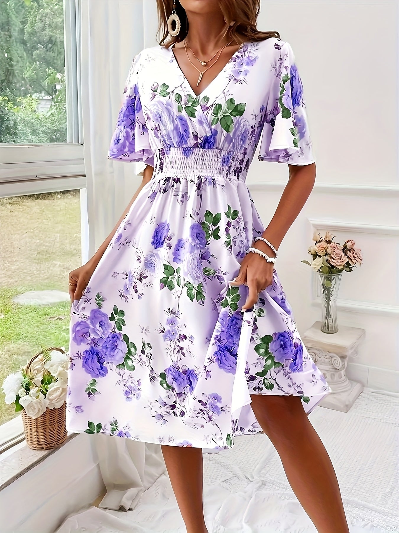WesternLove TwirlTide Print Dress