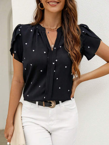 Western Love Black Everyday Wear Top for Women