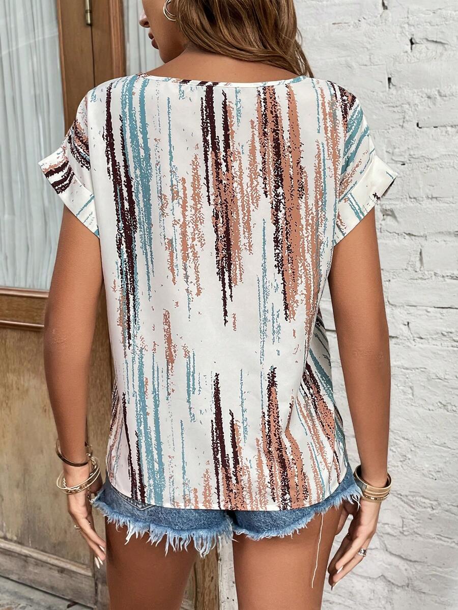 WesternLove Abstract Print Top